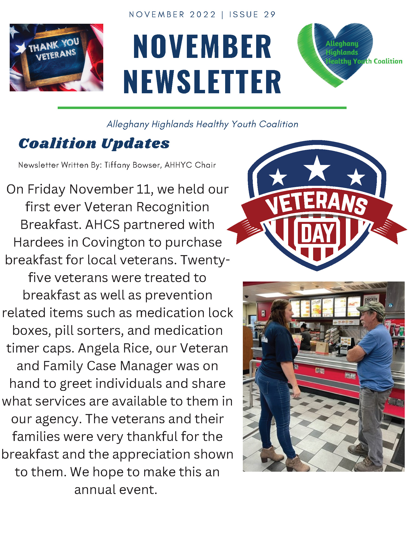 Healthy Youth Newsletter November 2022 Page 1